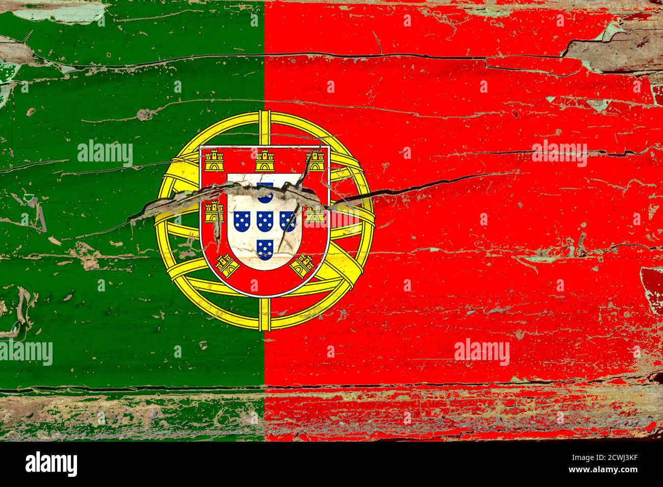 3D Flag of Portugal on a old wood wall background Stock Photo - Alamy