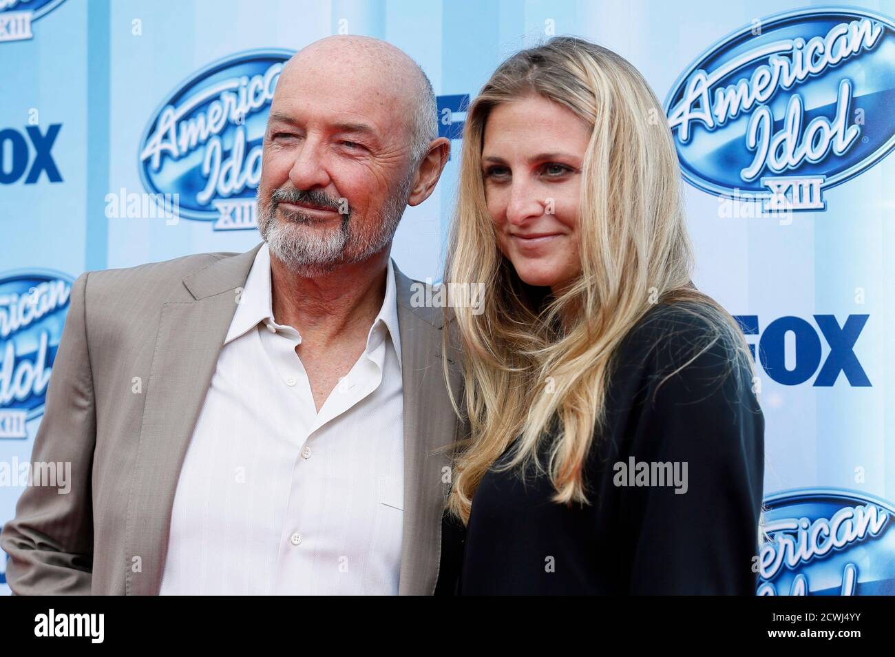 Actor Terry O'Quinn and Kate Baldwin arrive at the American Idol XIII 2014  Finale in Los Angeles, California May 21, 2014. REUTERS/Danny Moloshok  (UNITED STATES-Tags: ENTERTAINMENT)(AMERICANIDOL-ARRIVALS Stock Photo -  Alamy
