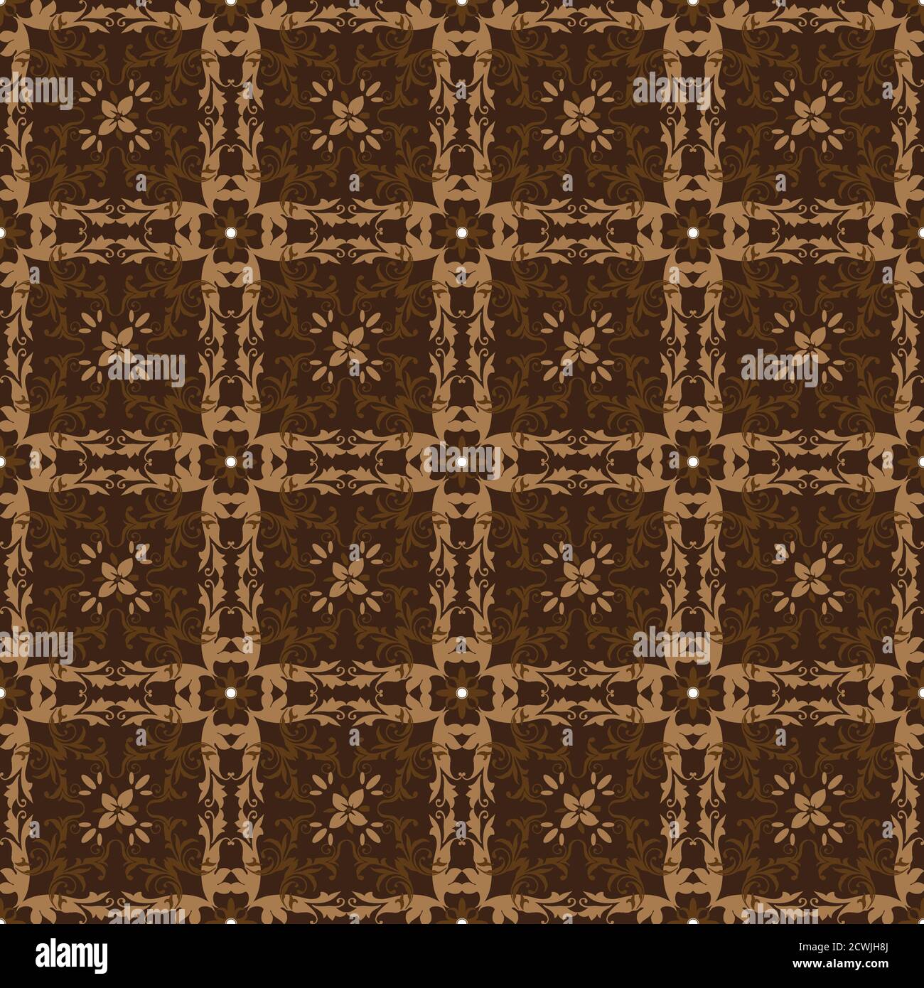 Unique batik motifs as a traditional Java clothes with dark brown color
