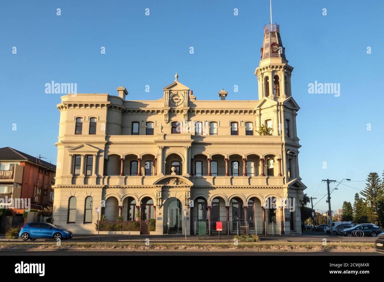 Melbourne Australia: Heritage architecture in the suburban streets of Melbourne . Stock Photo