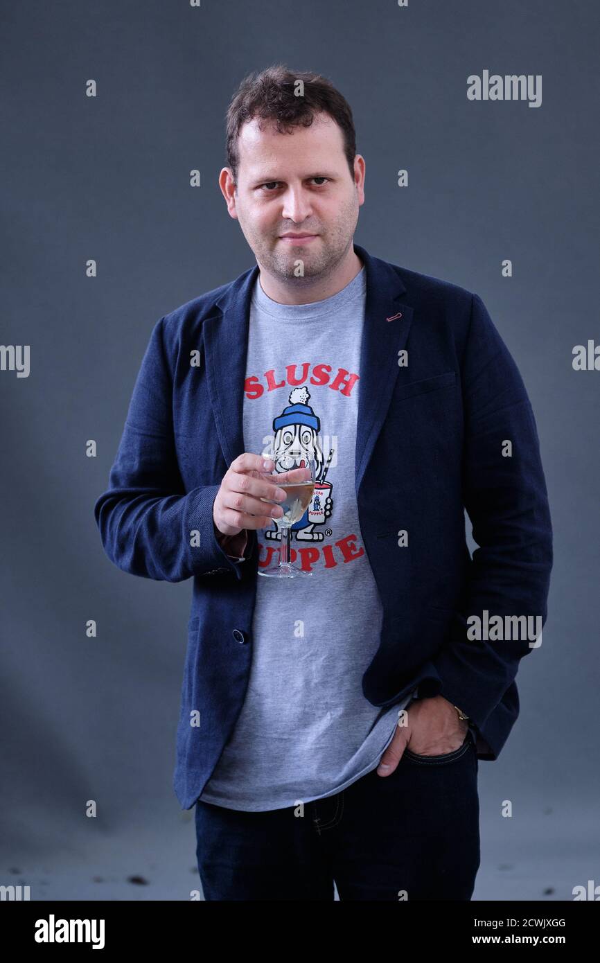 British comedy writer, author, comedian Adam Kay attends a photocall during the annual Edinburgh International Book Festival 2018 Stock Photo