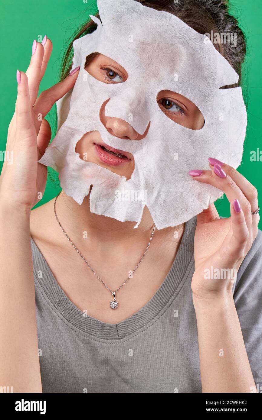 Woman face mask beauty paper hi-res stock photography and images - Alamy