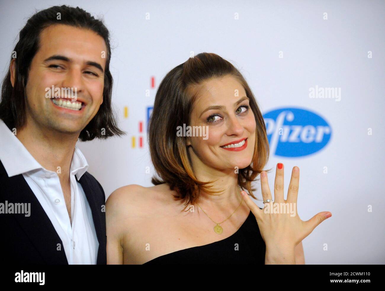 Actor Cyrus Wilcox L And Actress Clementine Ford Arrive For The 19th 