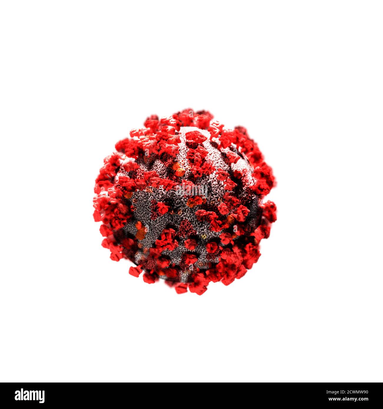 virus isolated on white background 3d illustration Stock Photo - Alamy