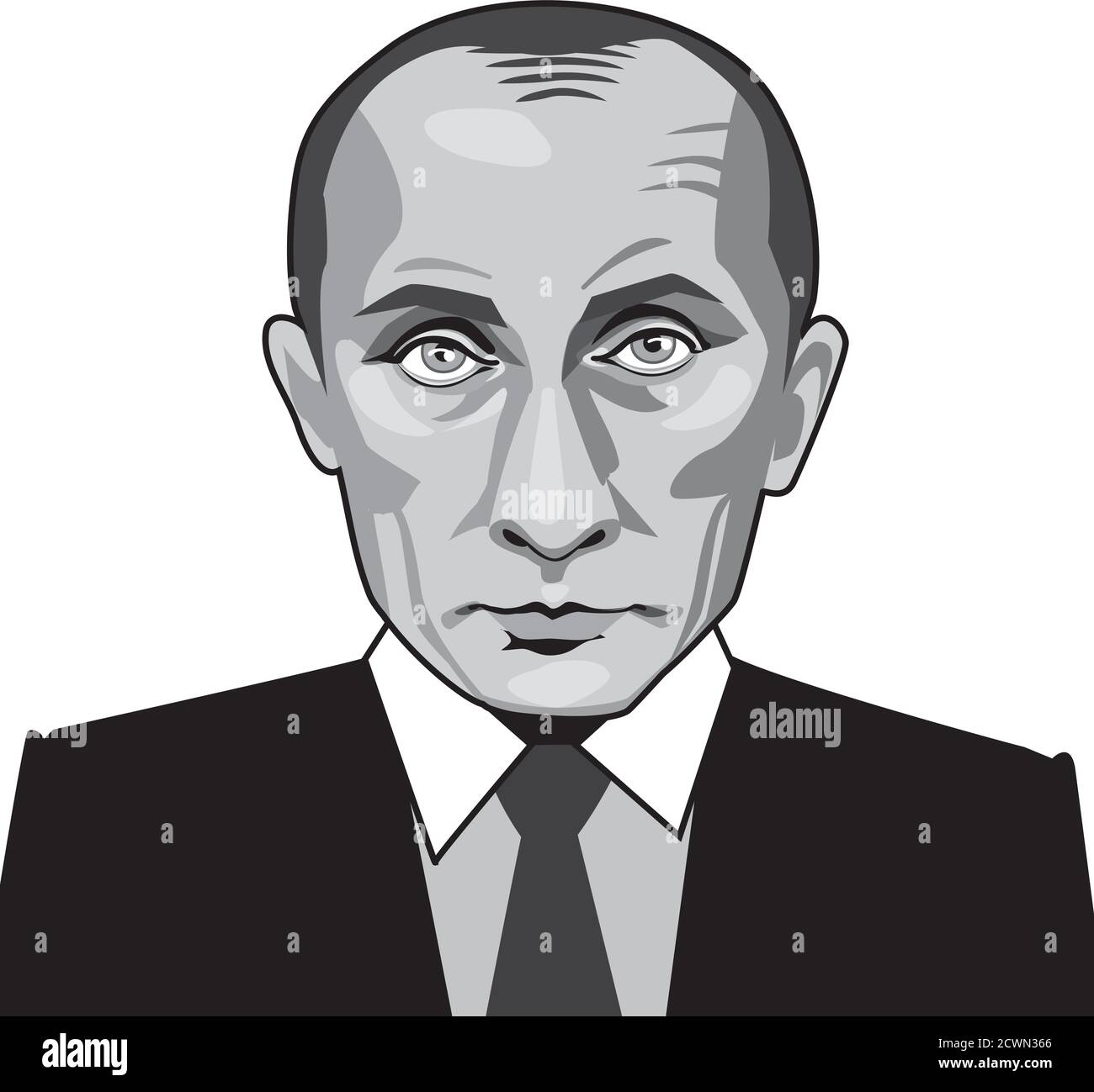 may 25. 2017 Vladimir Putin. Stock Vector