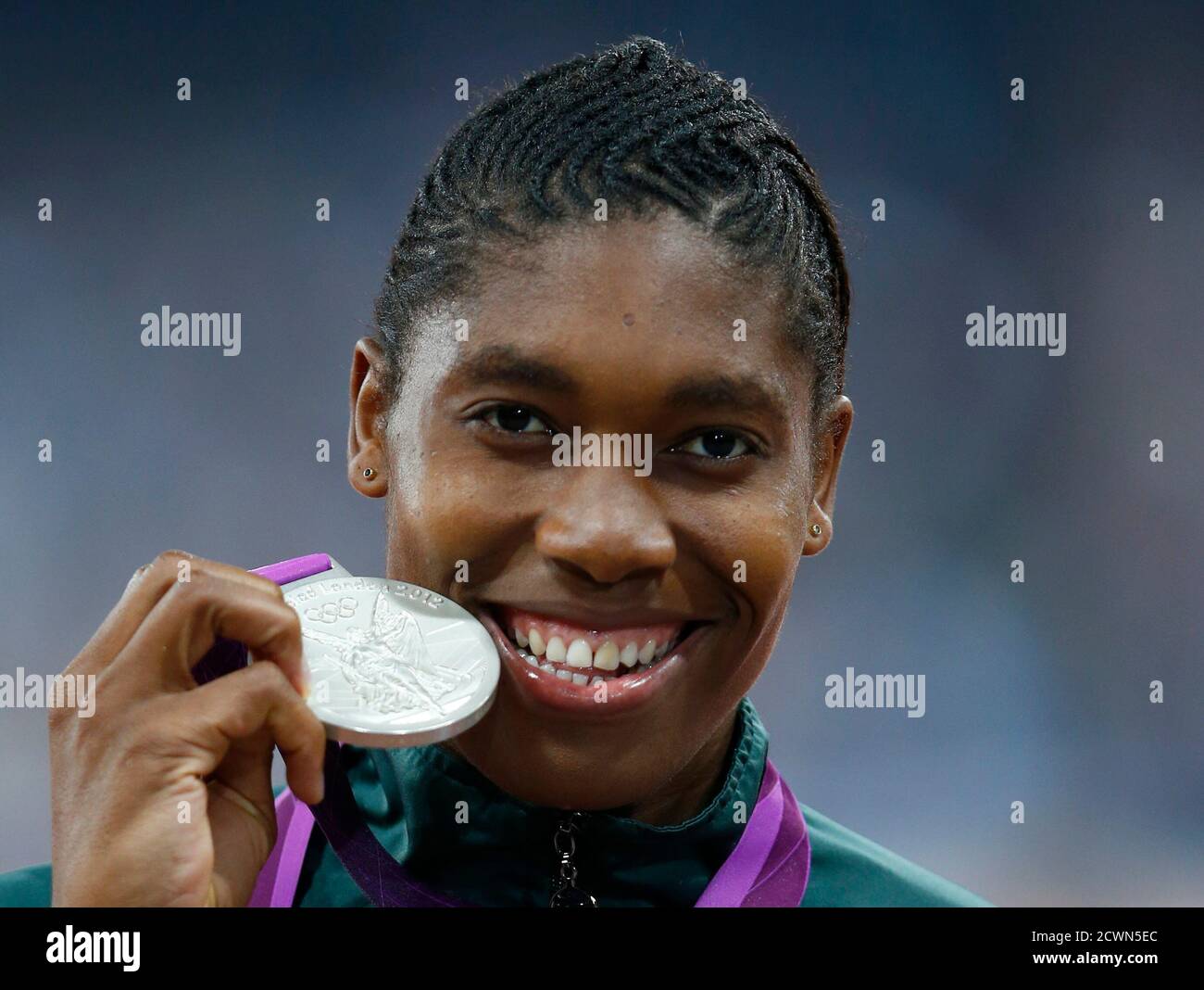 caster-semenya-medal-2012-hi-res-stock-photography-and-images-alamy