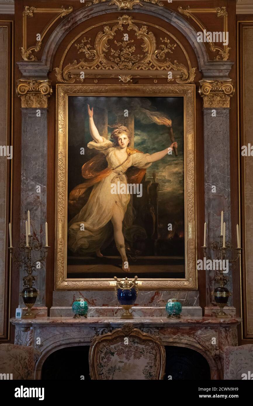 A painting by Joshua Reynolds called Thais. Stock Photo