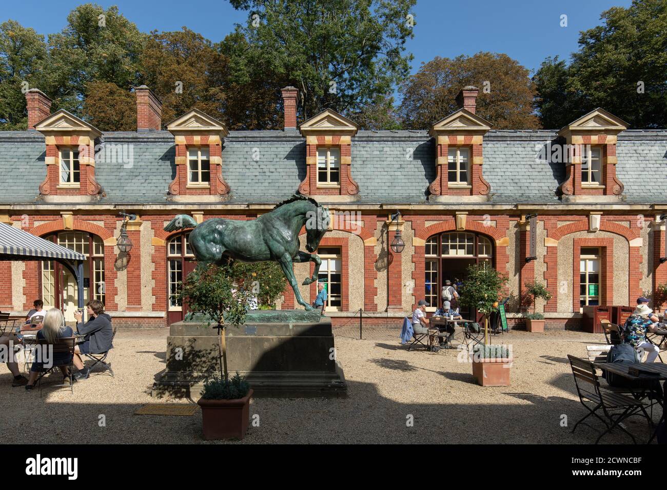 The stables at Waddesden Manor, Stock Photo