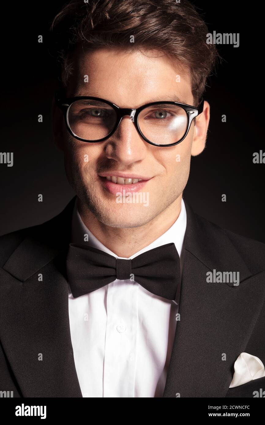 Smiling black man lips close hi-res stock photography and images - Alamy