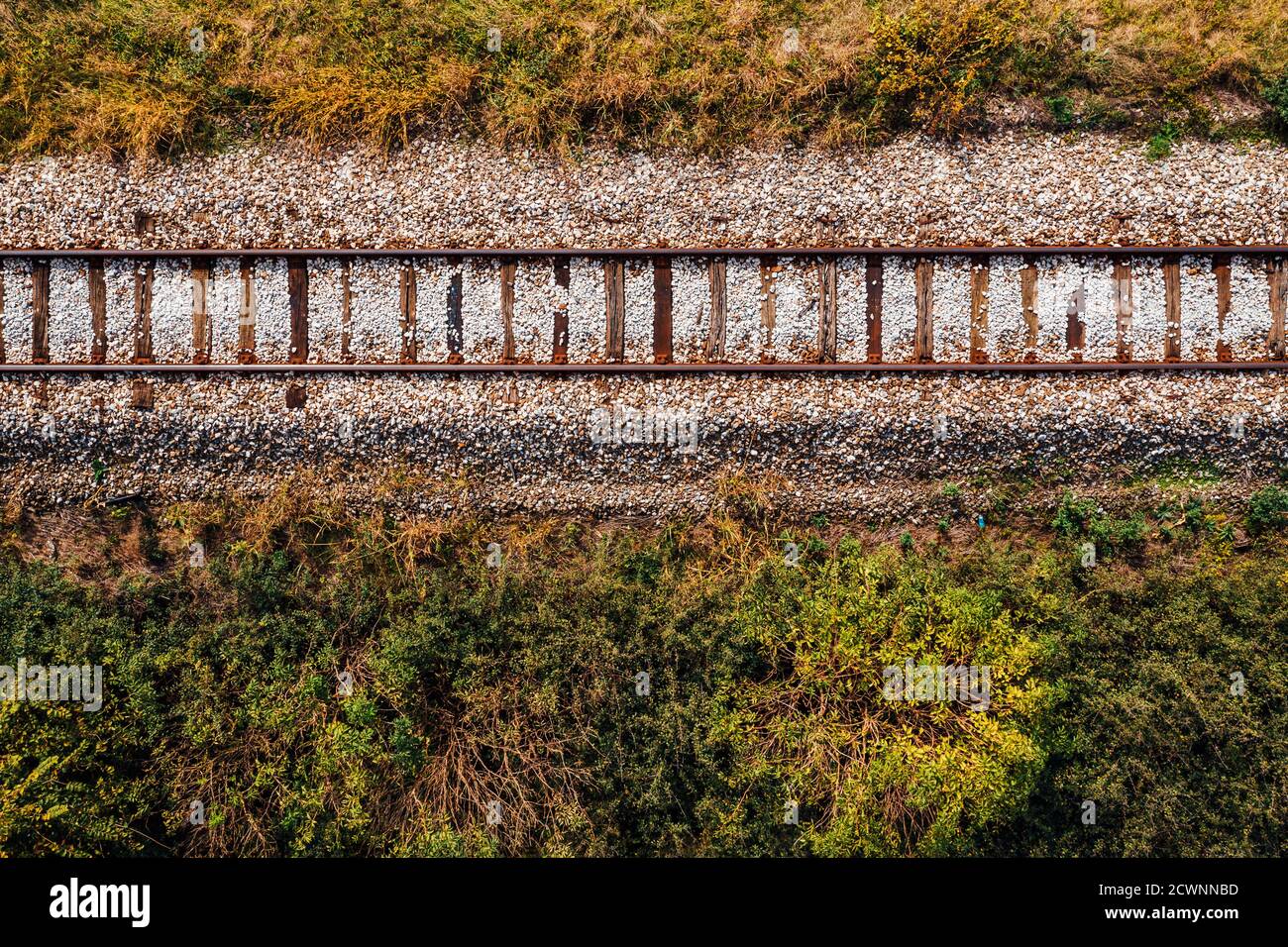 Aerial view old railroad hi-res stock photography and images - Alamy