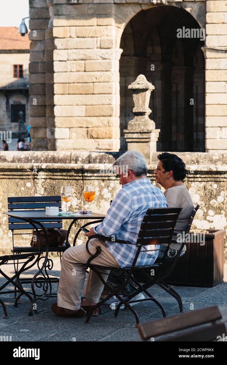 Santiago de compostella cafe hi-res stock photography and images - Alamy
