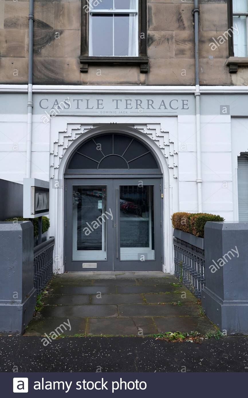 Edinburgh castle terrace restaurant hires stock photography and images