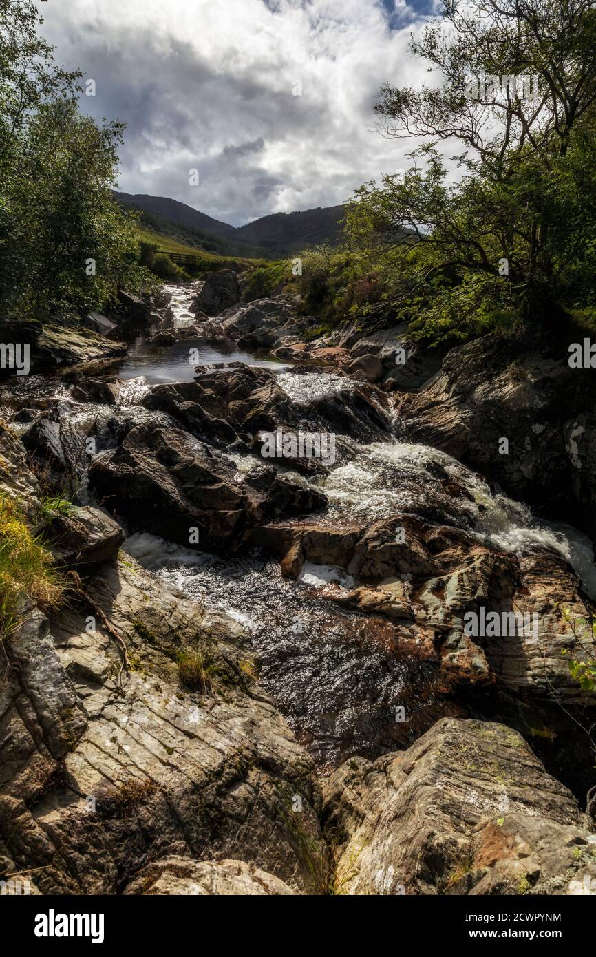 North Sannox burn, North Glen Sannox, Isle of Arran, Scotland, UK. Stock Photo