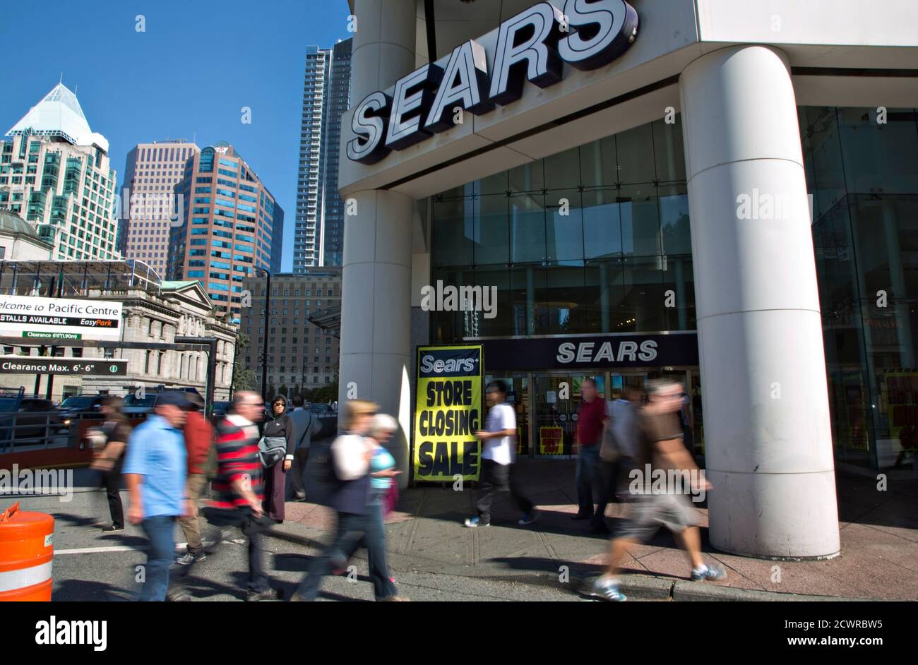 The Closing Down Sears Store Is Shown In Downtown Vancouver British Columbia September 13 2012 The Seattle Based Company Nordstrom Announced They Plan To Open Four Stores In Canada One Of Which
