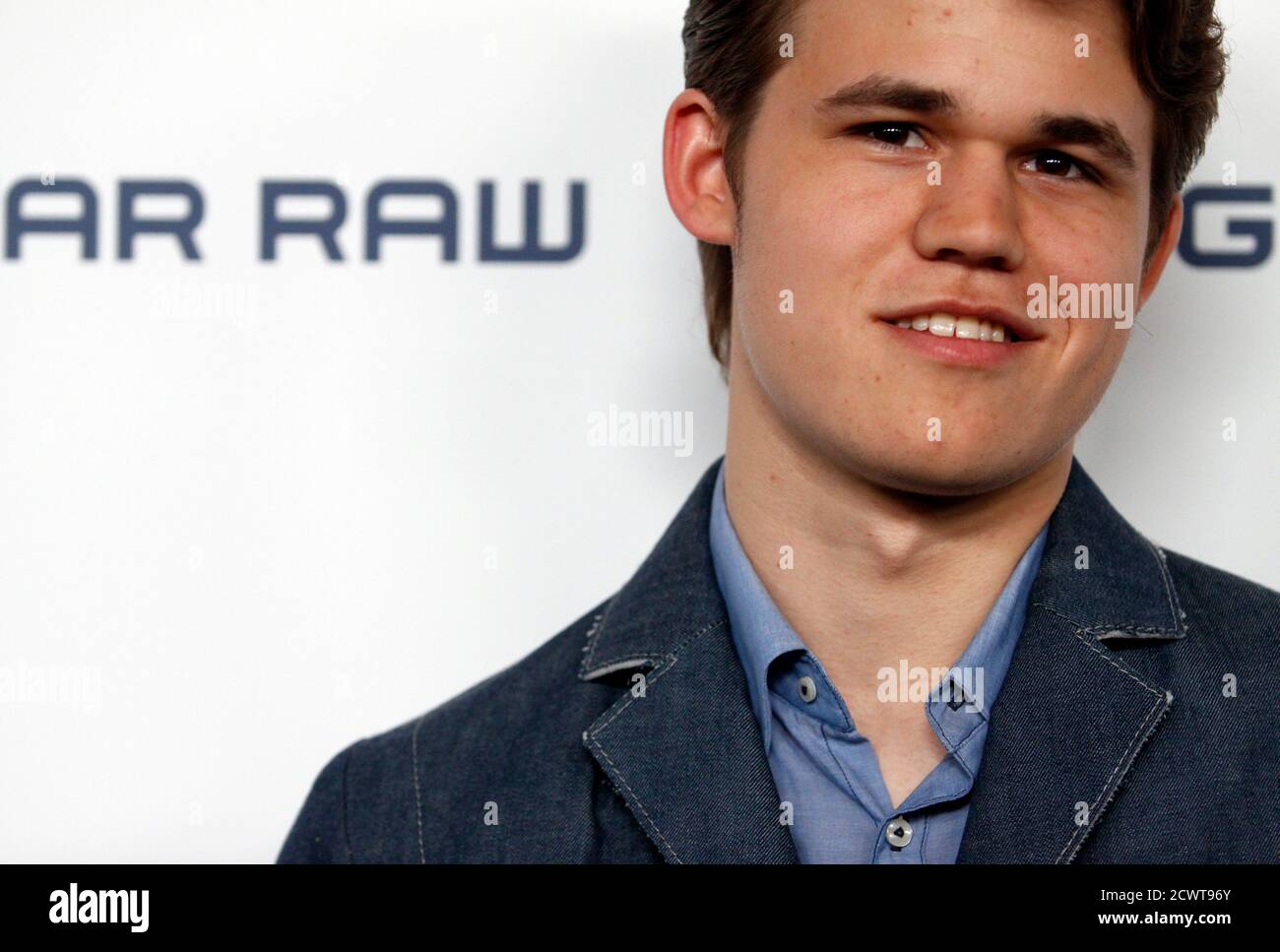 Norwegian chess champion Magnus Carlsen arrives at the G-Star RAW  Spring/Summer 2011 collection during New York Fashion Week, September 14th  2010. REUTERS/Eric Thayer (UNITED STATES - Tags: FASHION Stock Photo - Alamy