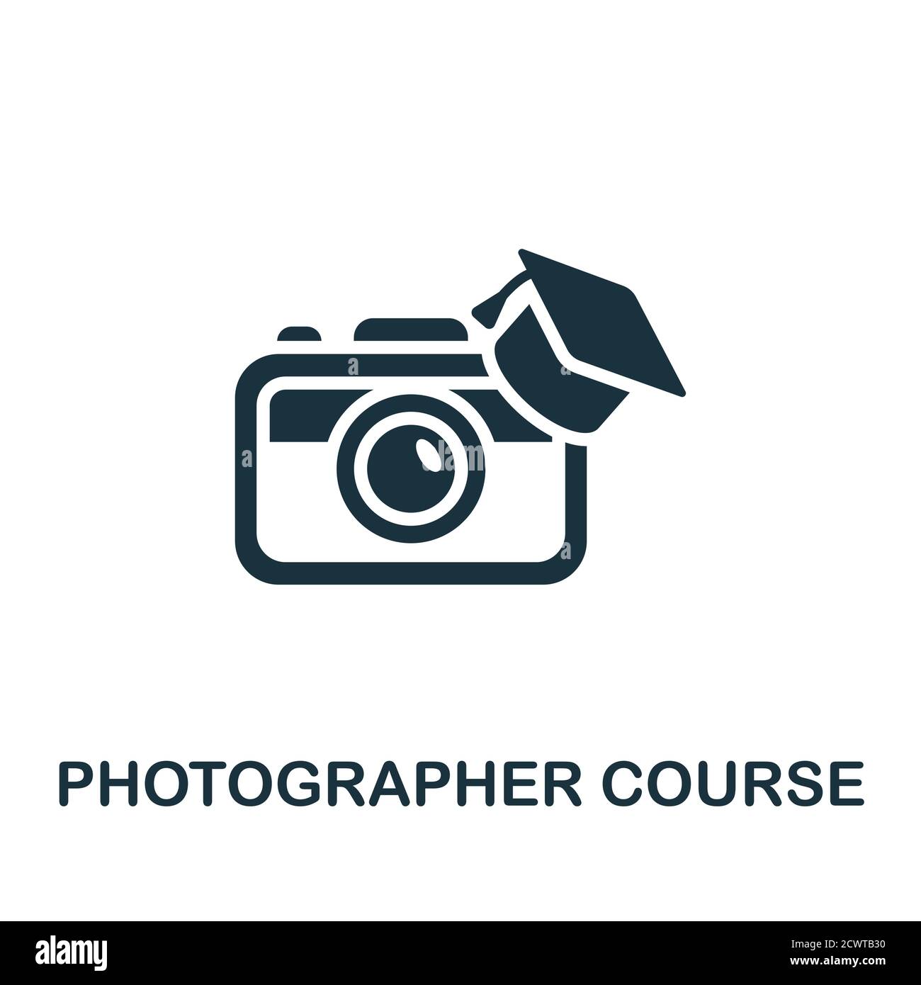 Photographer Course icon. Simple element from online course collection ...