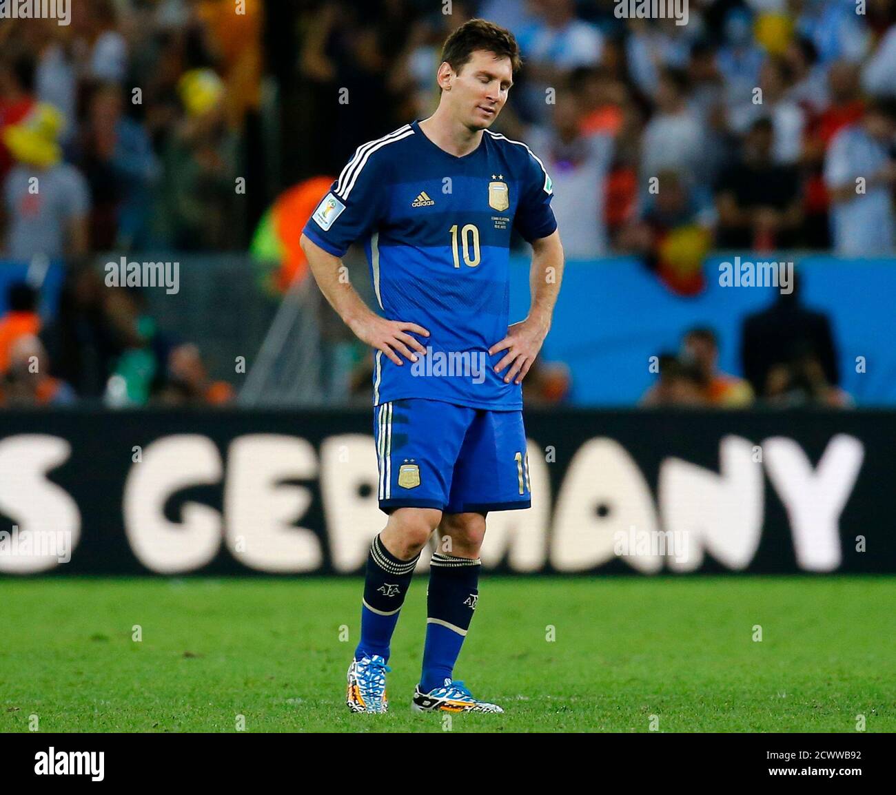 Argentina S Lionel Messi Reacts After Germany Won Their 14 World Cup Final At The Maracana Stadium In Rio De Janeiro July 13 14 Reuters Kai Pfaffenbach Brazil s Soccer Sport Tpx Images
