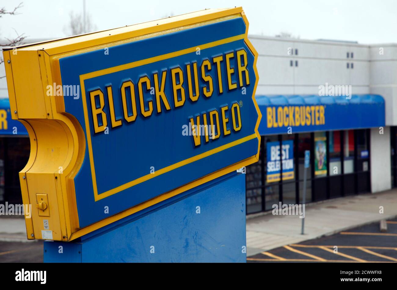 The Blockbuster Movie Rental Store Is Open For Business In The Denver  Suburb Of Broomfield, Colorado April 6, 2011. Dish Network Corp Won  Blockbuster Inc In A Bankruptcy Auction For About $320