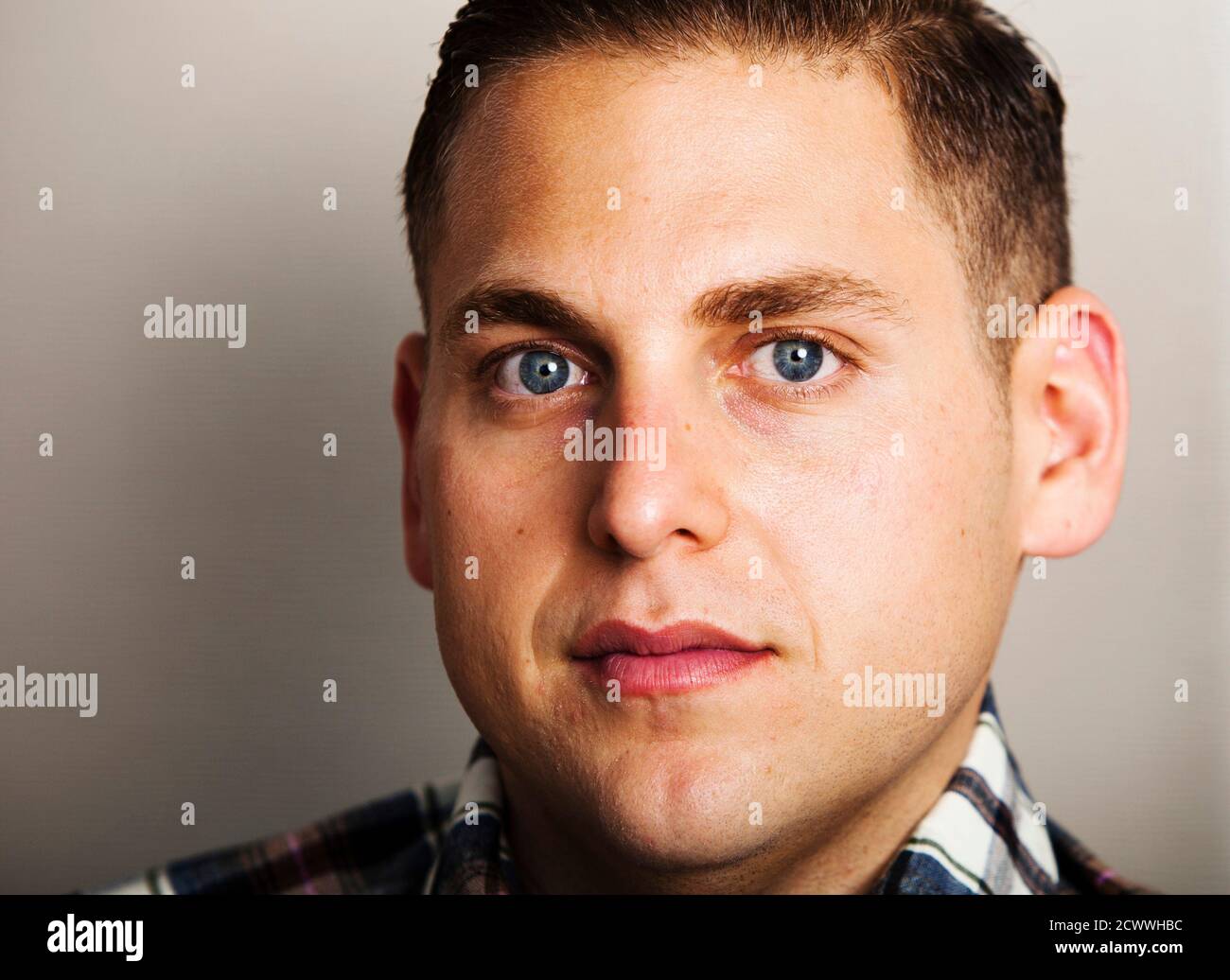 Actor Jonah Hill from the film 'Moneyball' poses during the 36th Toronto International Film Festival (TIFF) September 9, 2011. The TIFF runs from September 8-18.      REUTERS/Mark Blinch (CANADA - Tags: ENTERTAINMENT) Stock Photo
