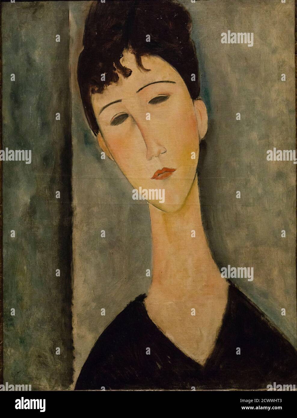Amedeo Modigliani, Figura de mujer, 1917-1920, óleo sobre tela, Museo Nacional de Bellas Artes (MNBA) ,Buenos Aires, republica Argentina, cono sur, So Stock Photo