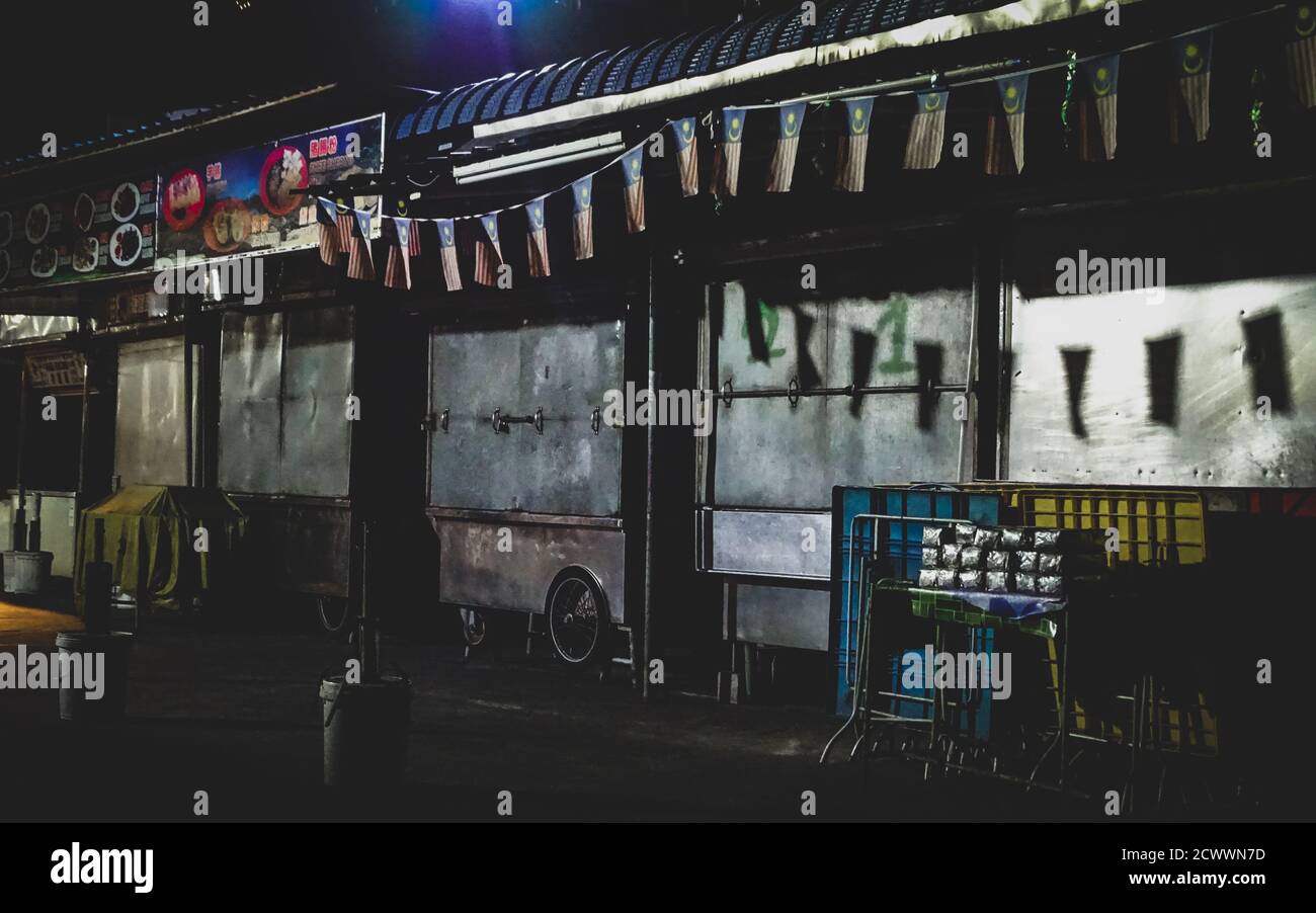 Ghost Strrets Ghost streets of Georgetown, Penang Island, Malaysia during first COVID ...