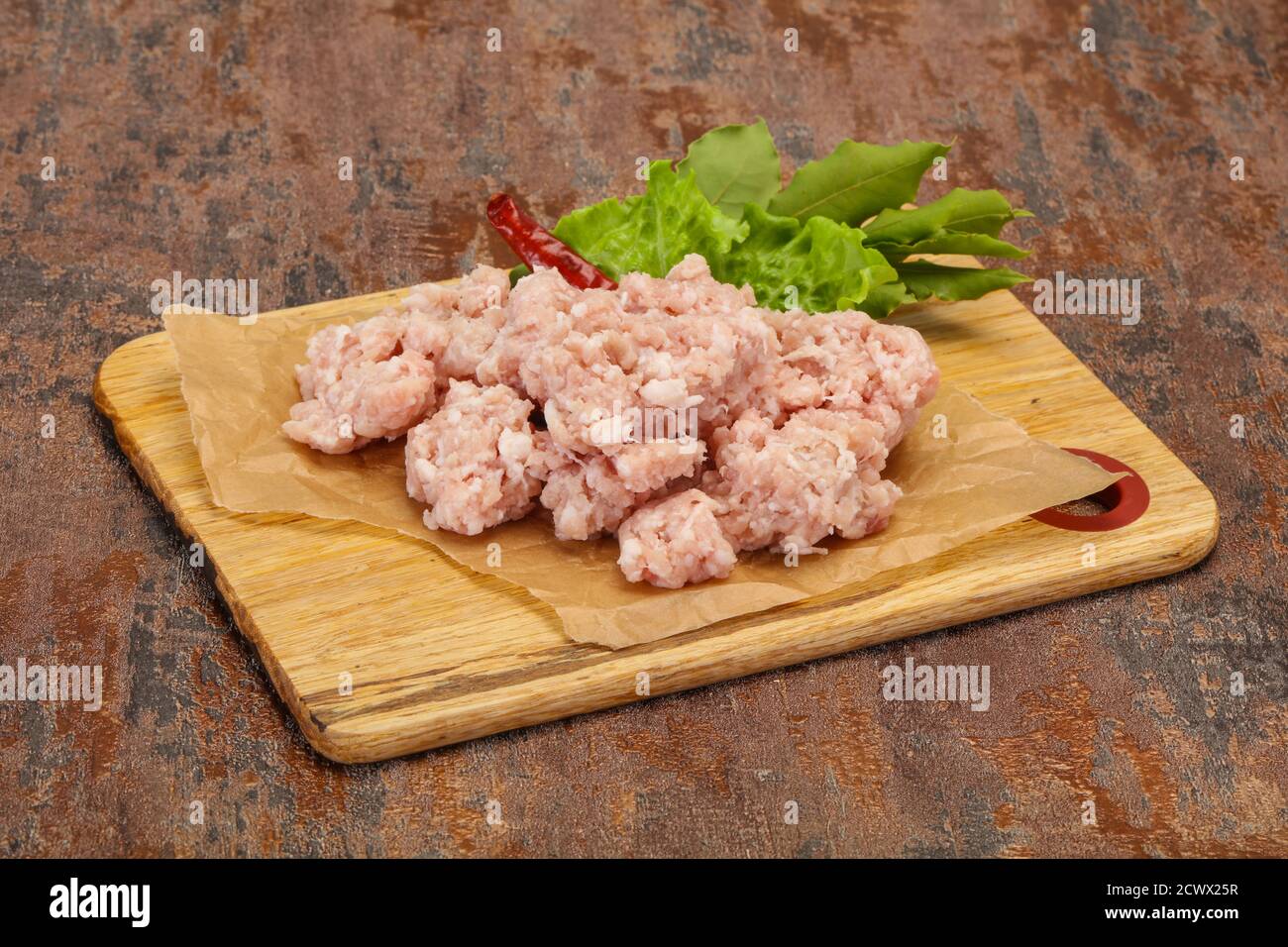 Homemade pork minced meat ready for cooking Stock Photo - Alamy