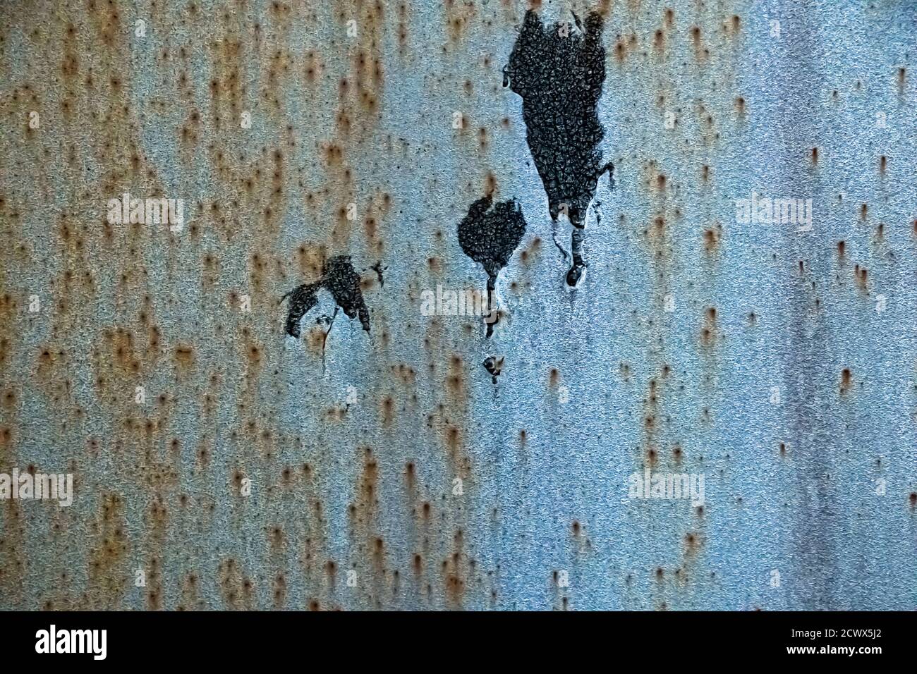 old rusty metal texture abstraction Top view. Stock Photo