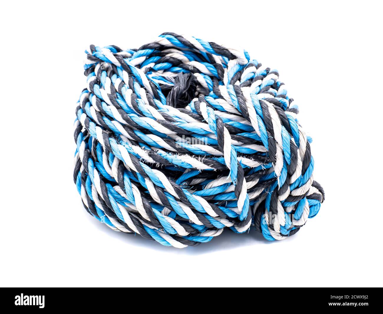 Rope twine isolated on white background Stock Photo