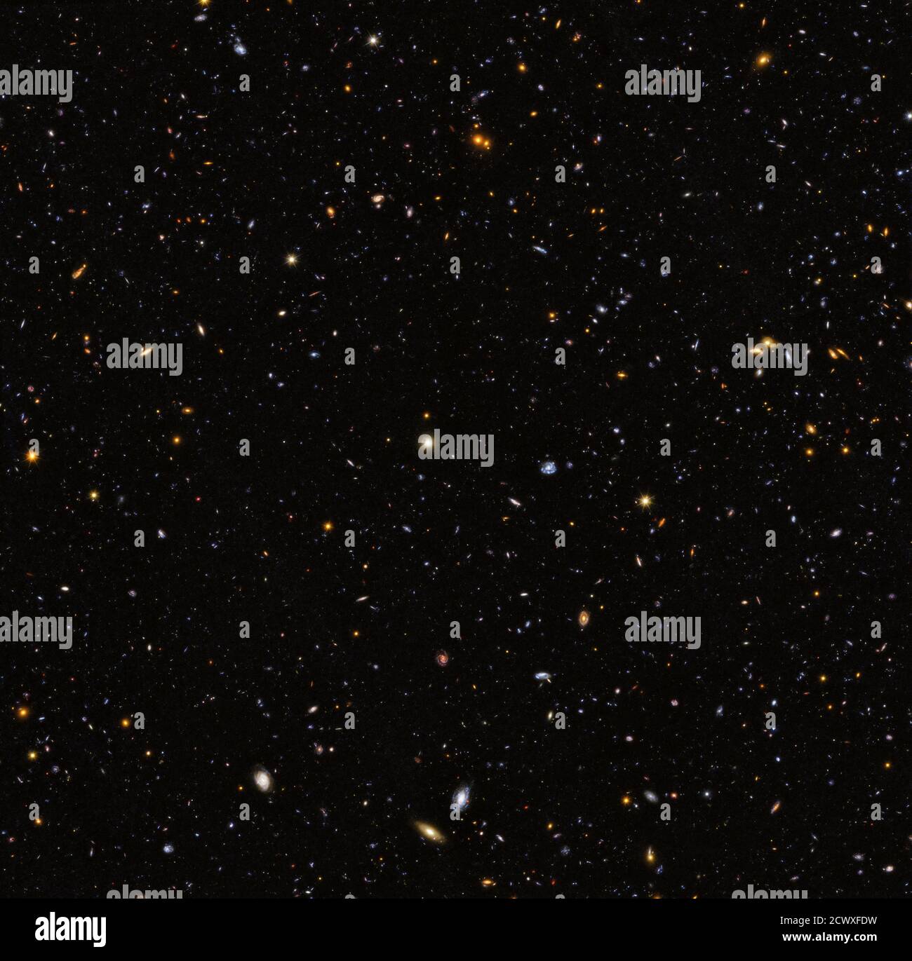 Galaxies in hubble deep field hi res stock photography and images