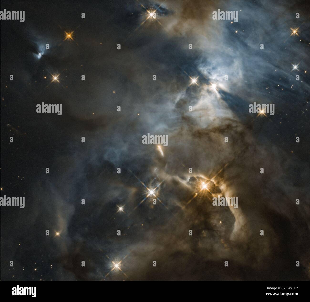 Hubble Sees Cosmic Flapping ‘Bat Shadow’ 50045549941 o Stock Photo - Alamy