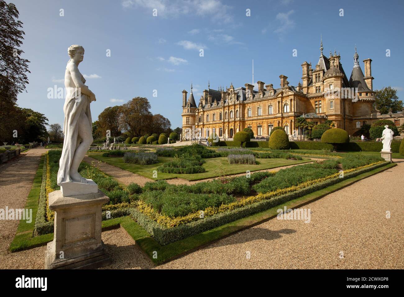 Waddesden Manor, Stately Home in Aylesbury, Buckinghamshire, UK Stock Photo