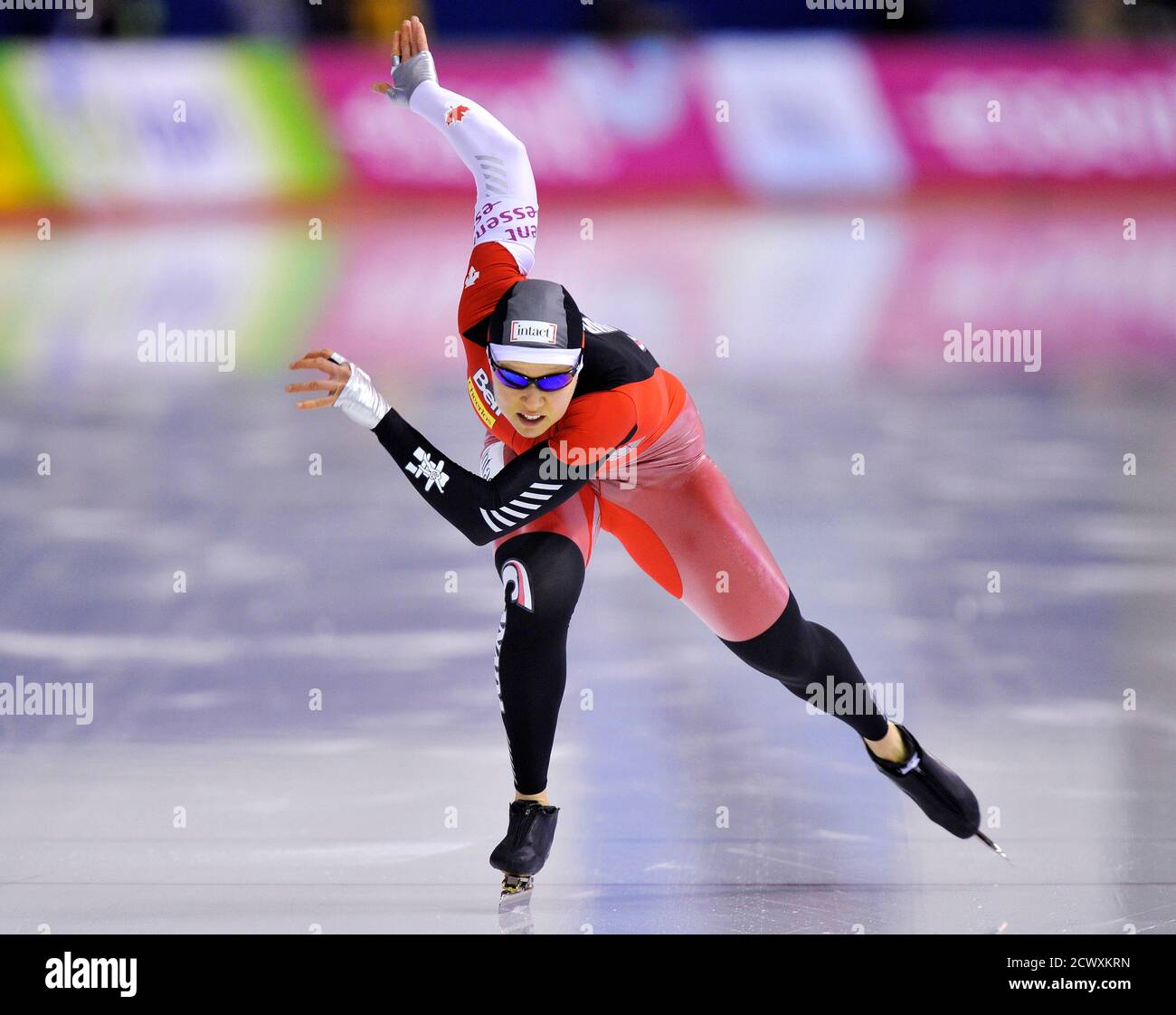 Cindy Klassen of Canada competes in the women's 1500m event during the