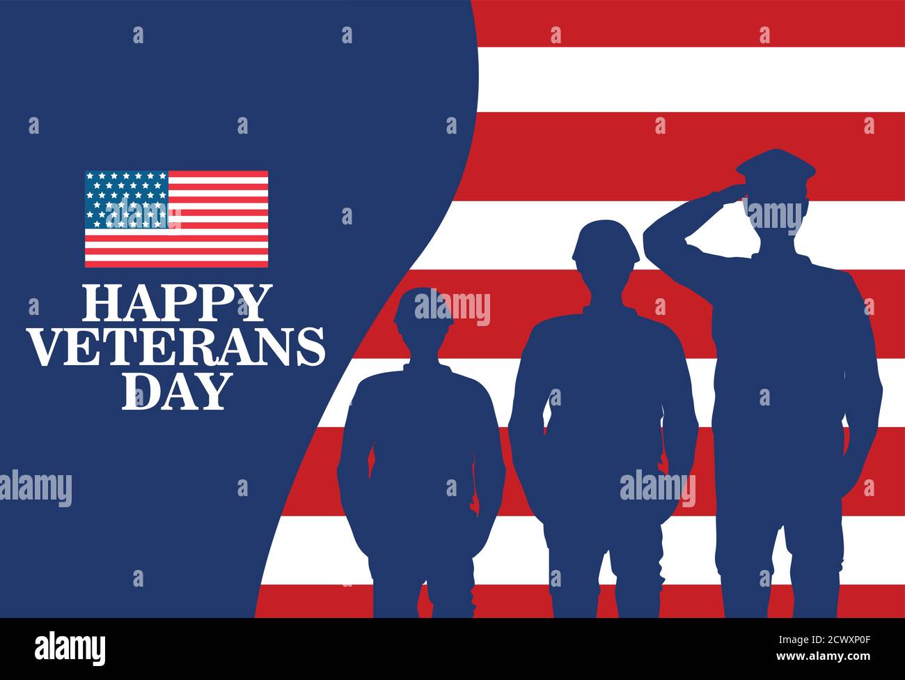 happy veterans day celebration with military officer and soldiers ...