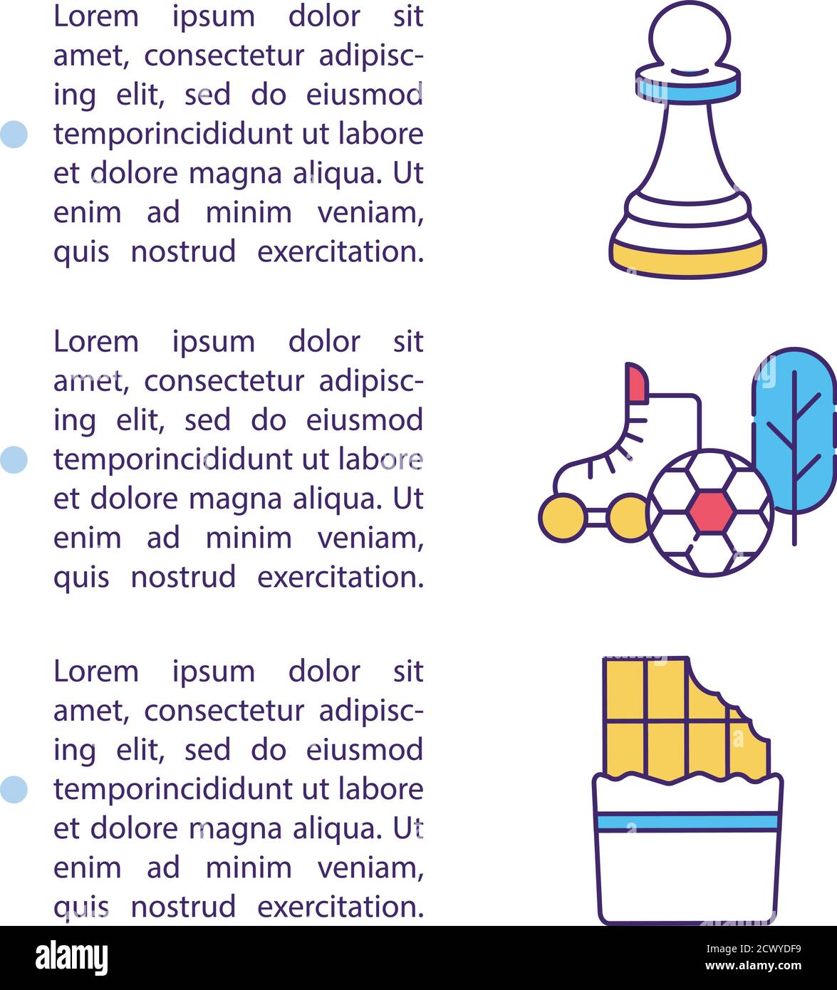 Brain development tips concept icon with text Stock Vector