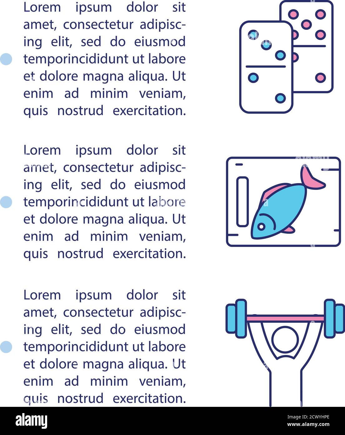 Brain training tips concept icon with text Stock Vector