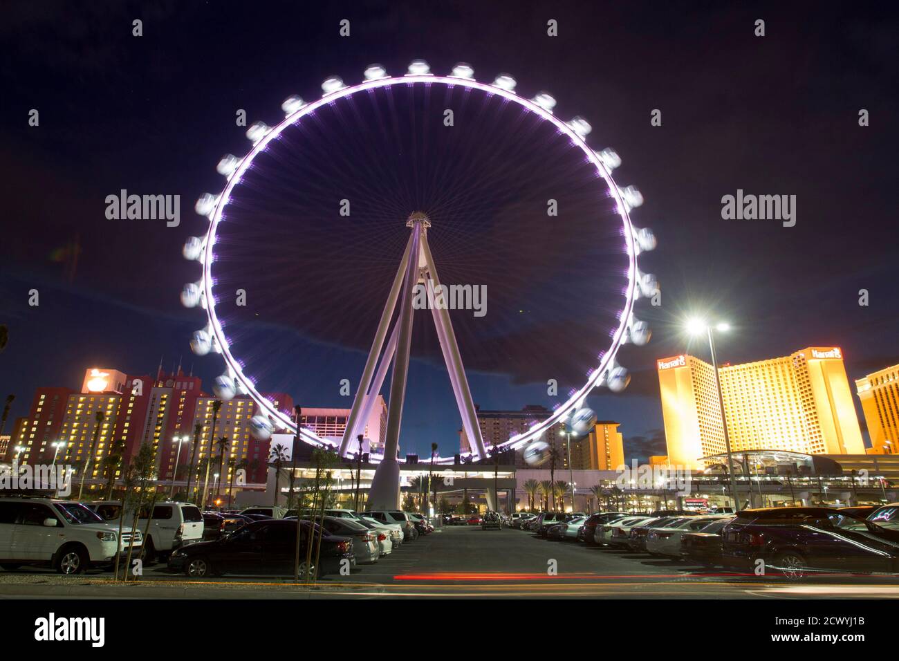 The 550 foot-tall (167.6 m) High Roller observation wheel, the tallest in  the world, in seen in Las Vegas, Nevada April 9, 2014. The wheel is the  centerpiece of the $550 million