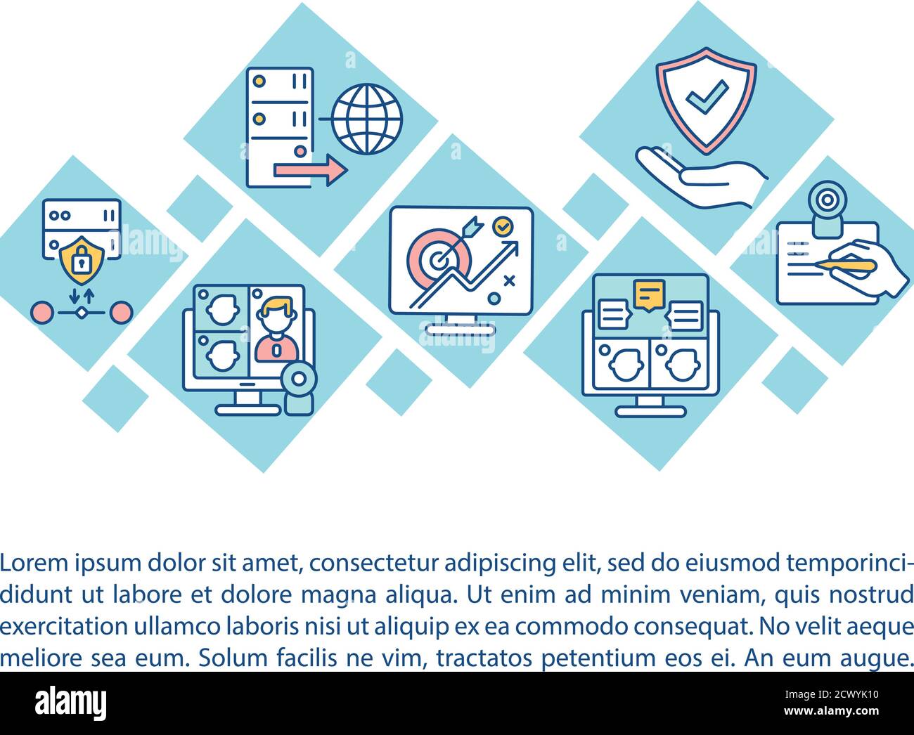 Project management software concept icon with text Stock Vector Image ...