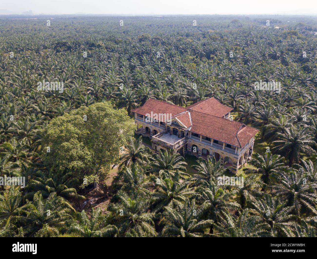 Nibong Tebal, Penang/Malaysia Jun 27 2019 Aerial view abandoned 99