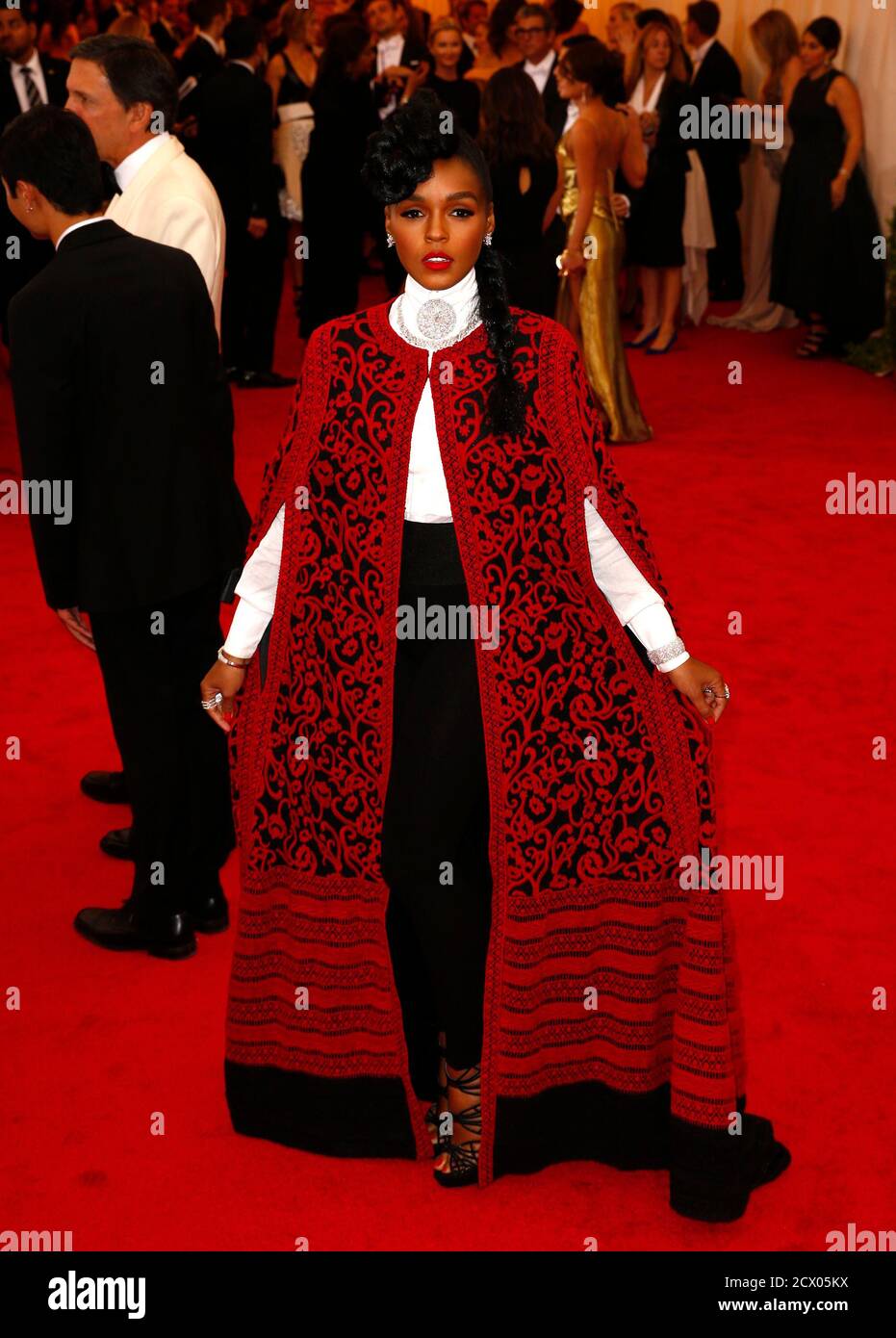 Singer Janelle Monae arrives at the Metropolitan Museum of Art Costume