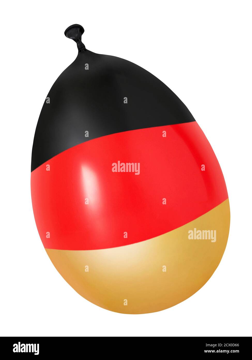 Balloon and German Colors isolated on white background Stock Photo