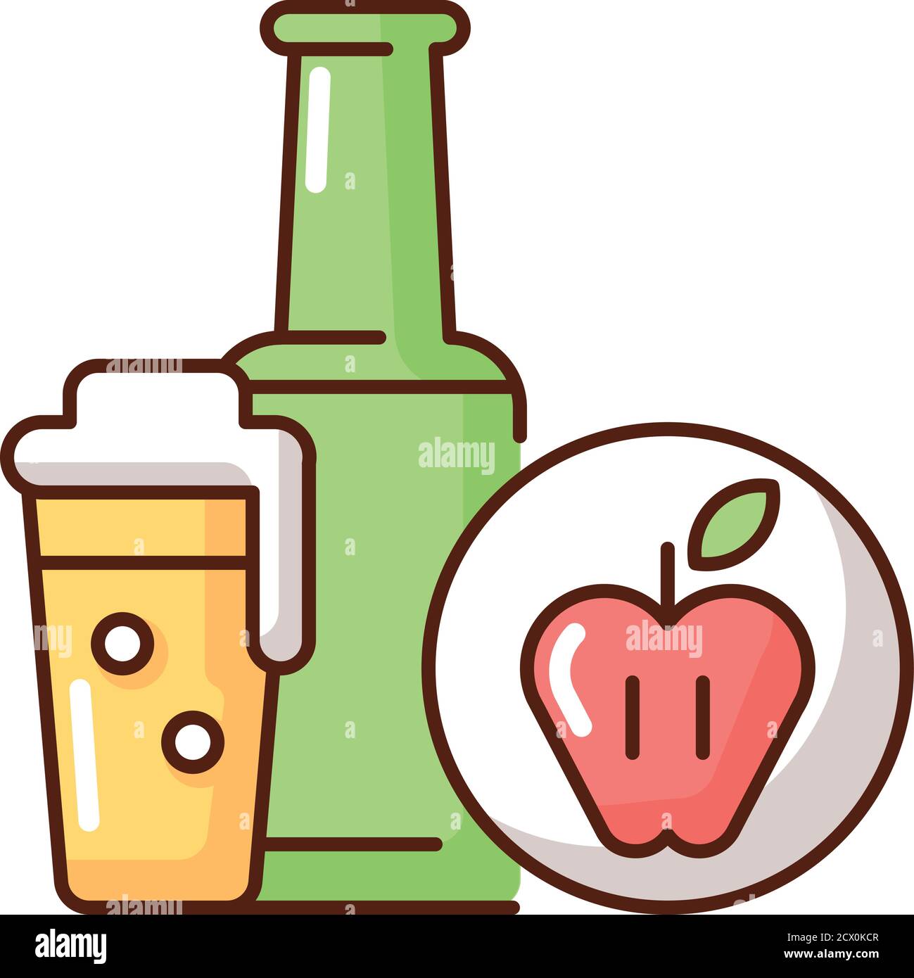 Cider RGB color icon Stock Vector Image & Art Alamy