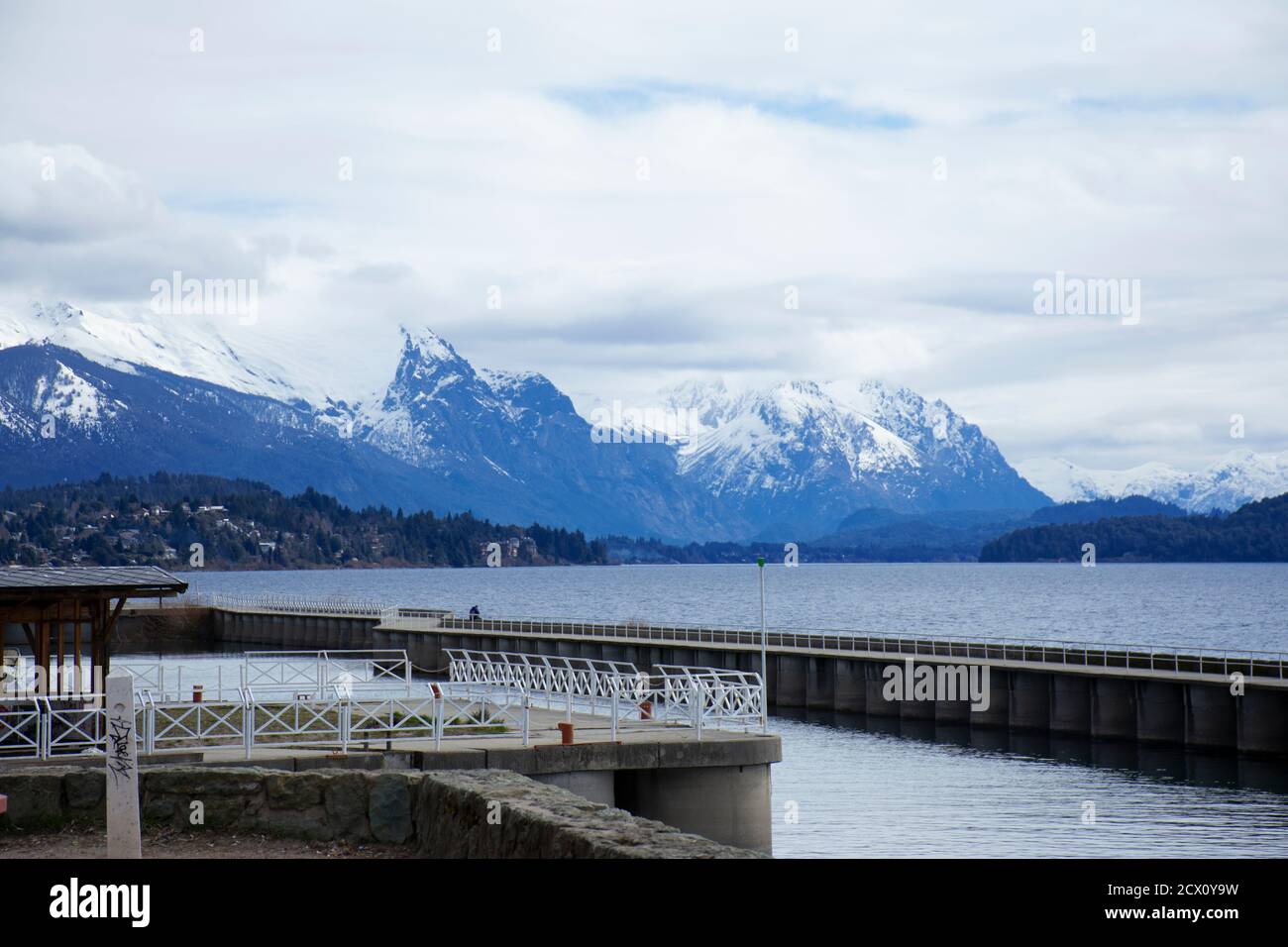 Lago San Carlos de Bariloche Stock Photo