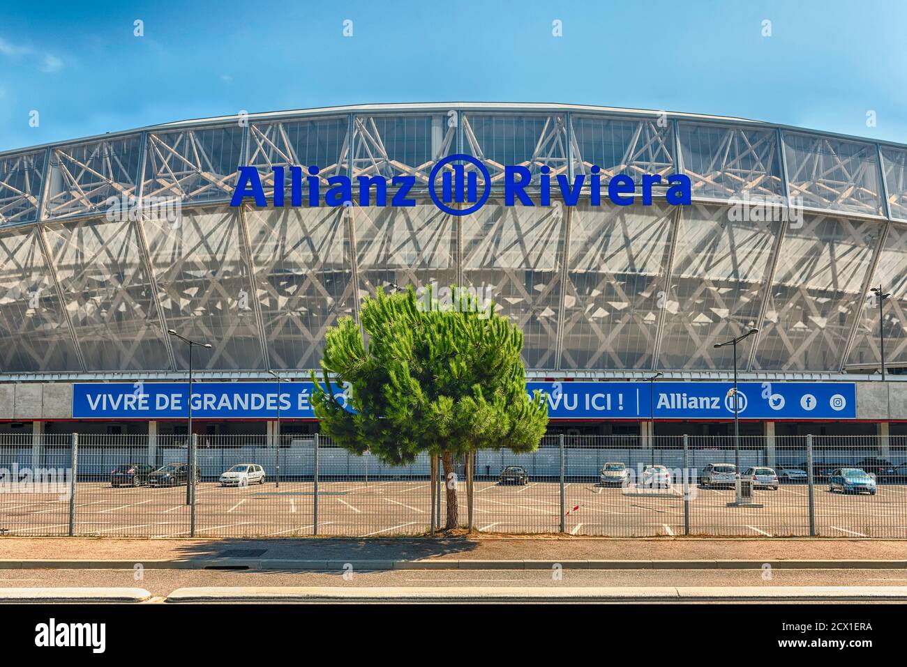 Nice France August 16 Exterior View Of Allianz Riviera Stade De Nice Cote D Azur France On August 16 19 The Stadium Hosts Home Matches Of O Stock Photo Alamy Nice France August 16 Exterior View Of Allianz Riviera Stade De Nice Cote D Azur France On August 16 19 The Stadium Hosts Home Matches Of O Stock Photo Alamy