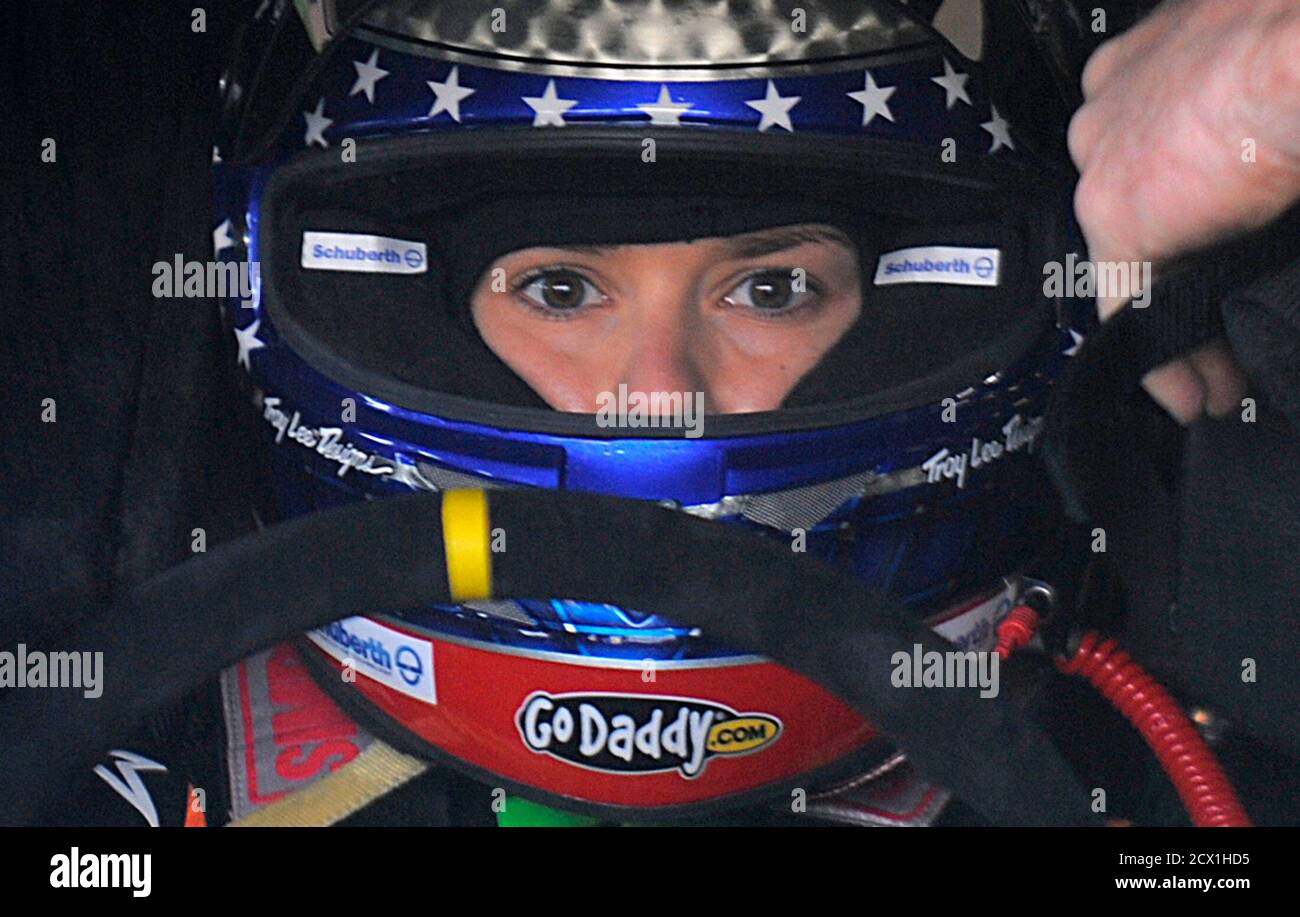 Nascar Sprint Cup Series Driver Danica Patrick Sits In Her Number 10 Car As She Gets