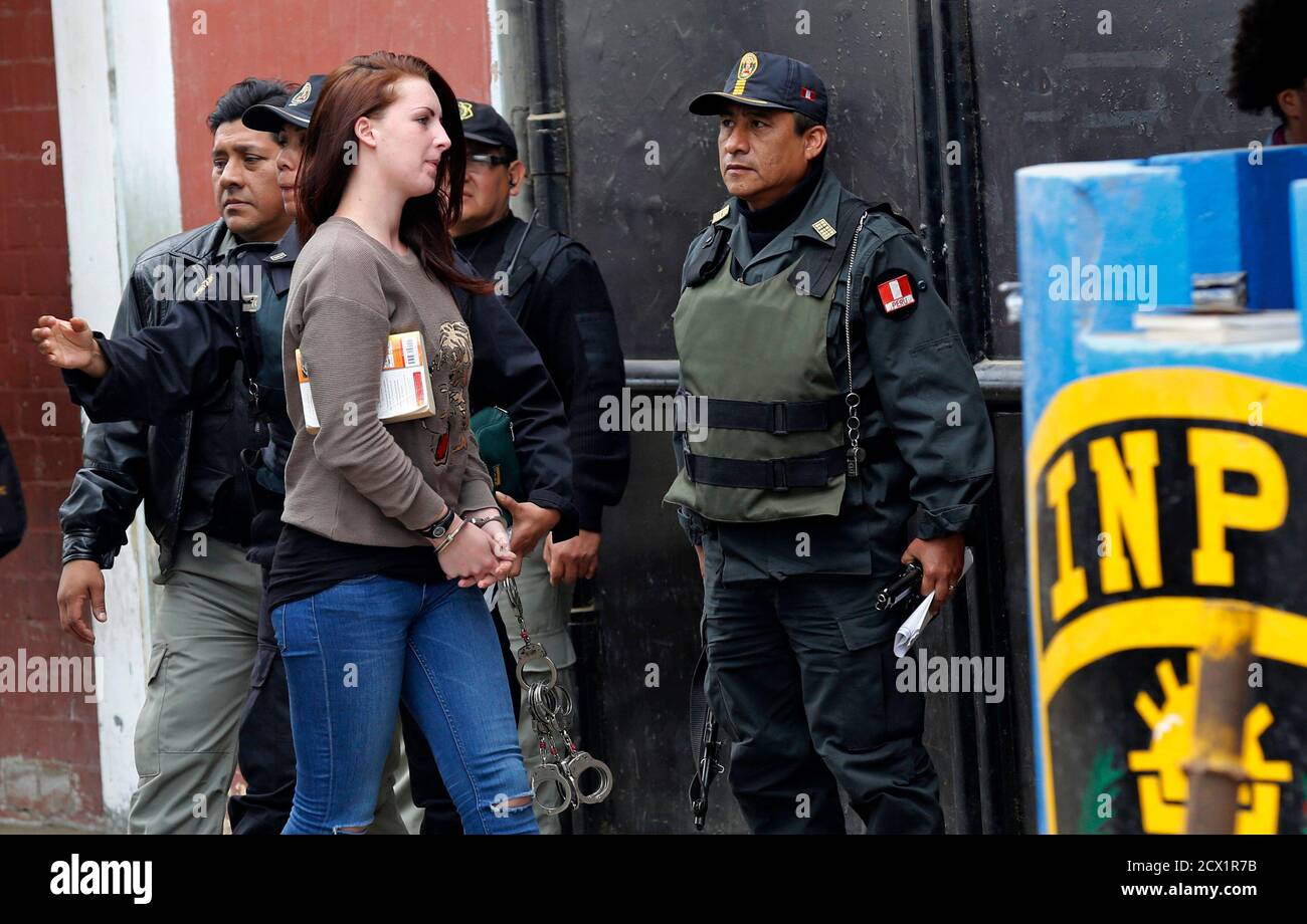picture Michaella Mccollum Connolly https www alamy com michaella mccollum connolly cuffed is escorted from a truck to court at sarita colonia prison in callao october 1 2013 mccollum connolly of dungannon in northern ireland and melissa reid unseen from near glasgow in scotland charged in peru with drug trafficking are set to go on trial in peru on tuesday and could face up to 18 years in prison if convicted prosecutors said the two women were arrested at lima airport in august after 11 kg 24 lb of cocaine worth 15 million pounds 23 million was found in their luggage according to authorities reutersmariana bazo peru tag image377438975 html