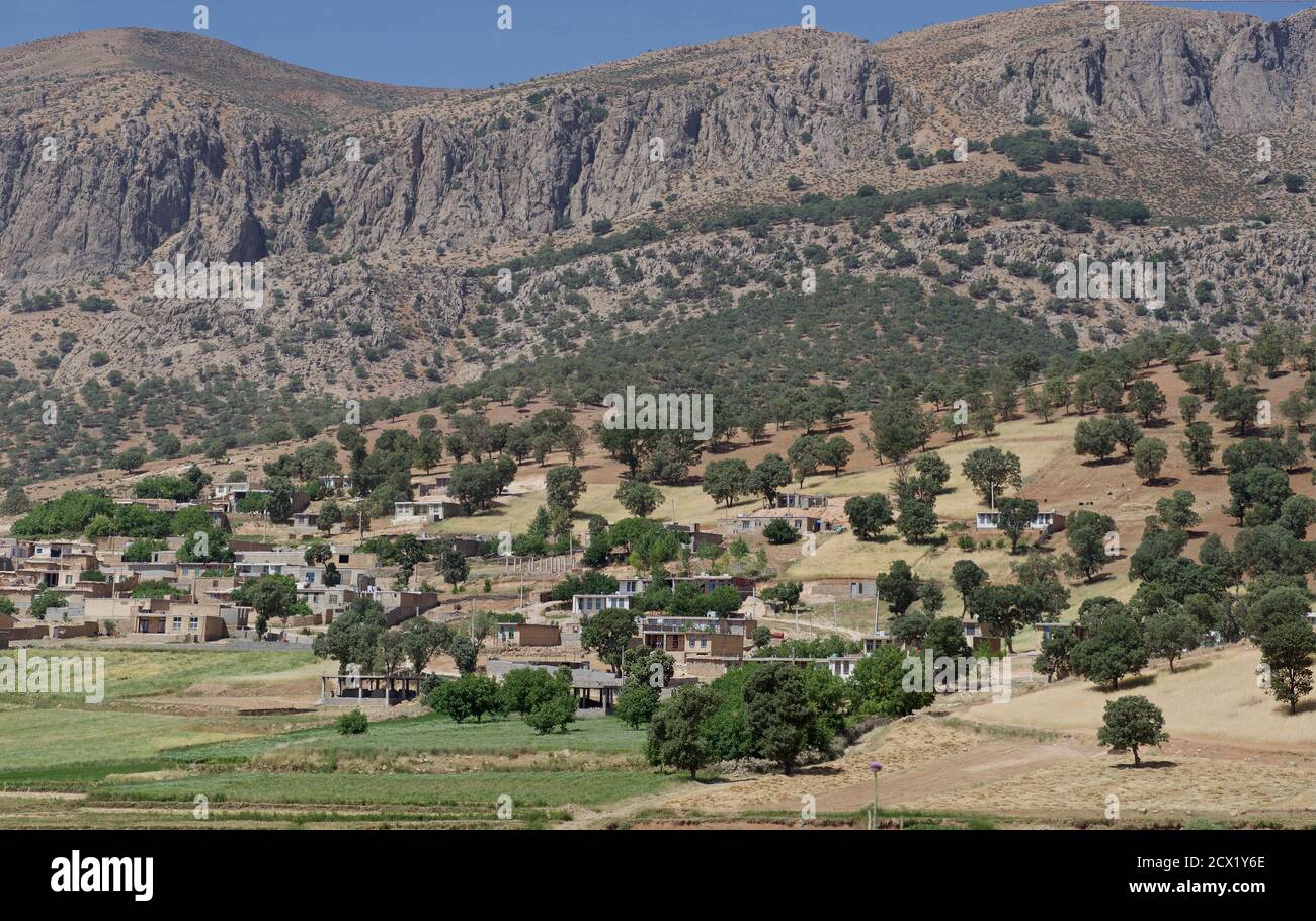 Rural Iranian village. Chaharmahal and Bakhtiari province, Iran Stock Photo