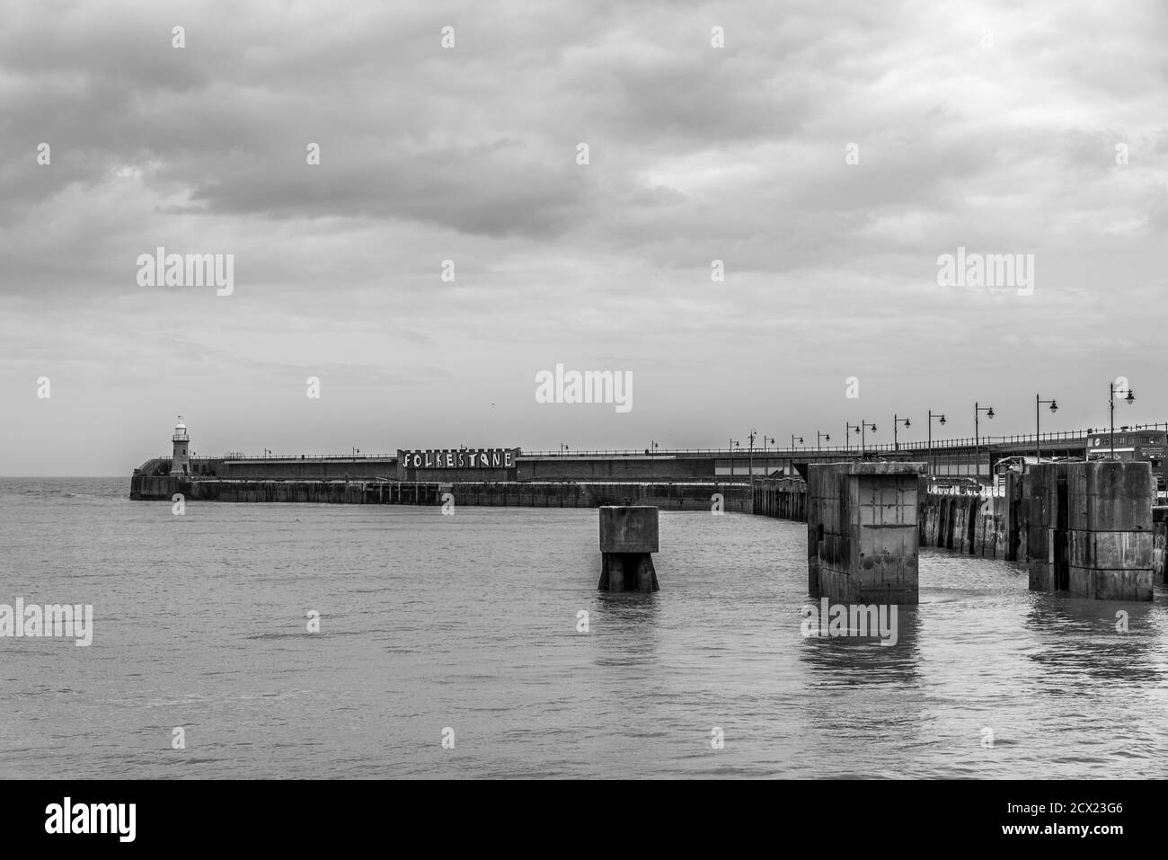 Folkestone harbour Stock Photo