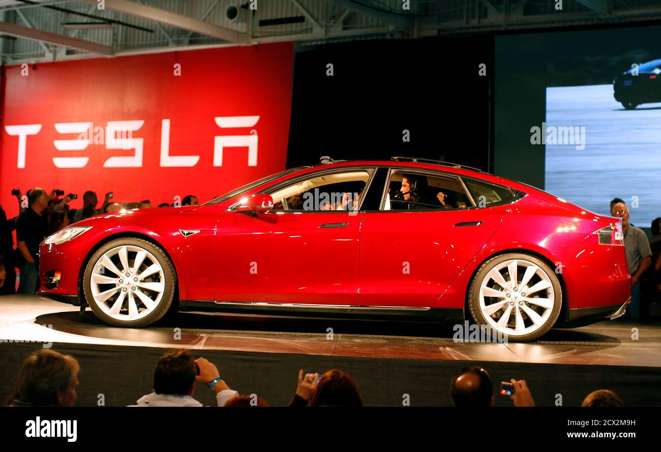 A Tesla Model S The Company S First Full Size Electric Sedan Is Displayed At The Tesla Factory In Fremont California October 1 11 Tesla Is Hanging Much Of Its Future On The Model