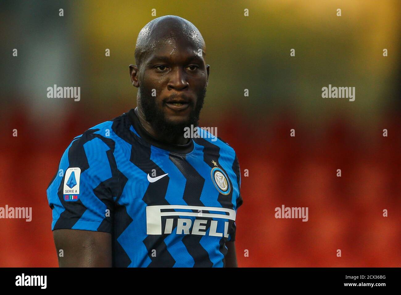 Benevento, Italy. 30th Sep, 2020. Inter's Belgian striker Romelu Lukaku looks during the Serie A football match Benevento vs Inter inter won 5-2 Credit: Independent Photo Agency/Alamy Live News Stock Photo