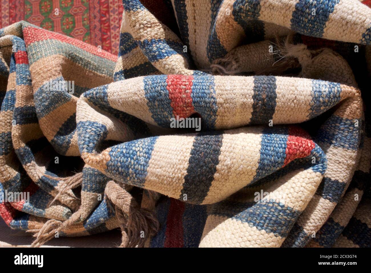 Persian carpets for sale at Vakil bazaar in Shiraz, Iran Stock Photo